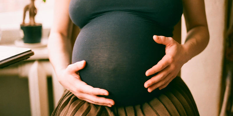 A pregnant belly A pregnant belly