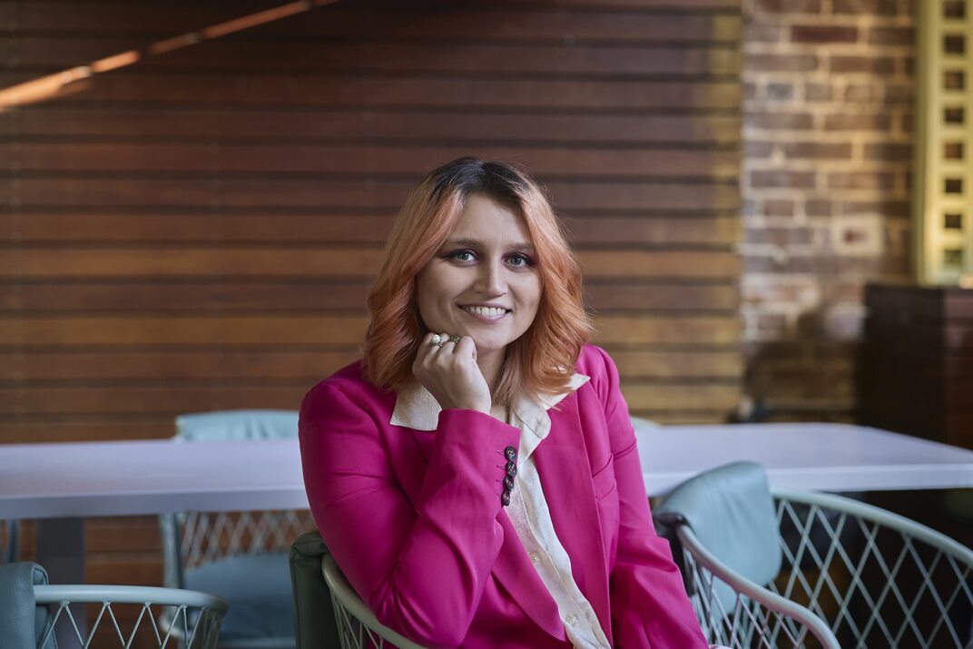 Women smiling at camera