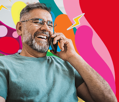 Man talking on phone
